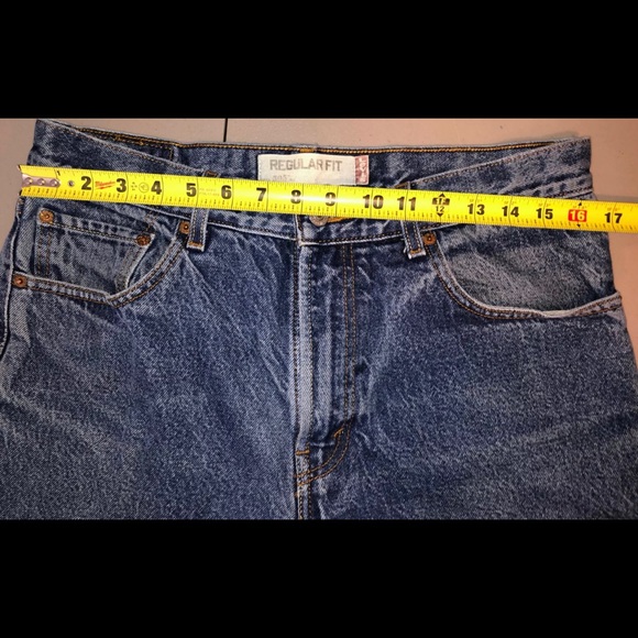 VTG Levis 505 Blue Jeans Size 34x32 Inseam 31 in - Picture 6 of 9
